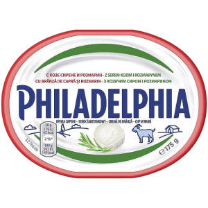 Крема сирене PHILADELPHIA с козе сирене и розмарин 175 g