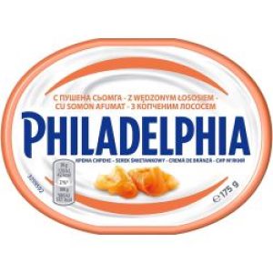 Крема сирене PHILADELPHIA с пушена сьомга175 г